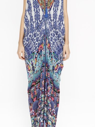 Camilla Blue Silk Tent Dress [Retail $850]