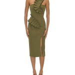 Andrea Iyamah Kamala Ruffled Midi Dress [Retail $395]