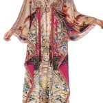 Camilla V-Neck Kaftan With Tie Waist Lounge Hour