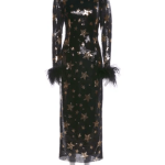 Ilkyaz Ozel Veronique Sequin Star Print Long Dress [Retail $825]