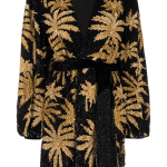Retrofete Gabrielle Palm Tree Print Robe