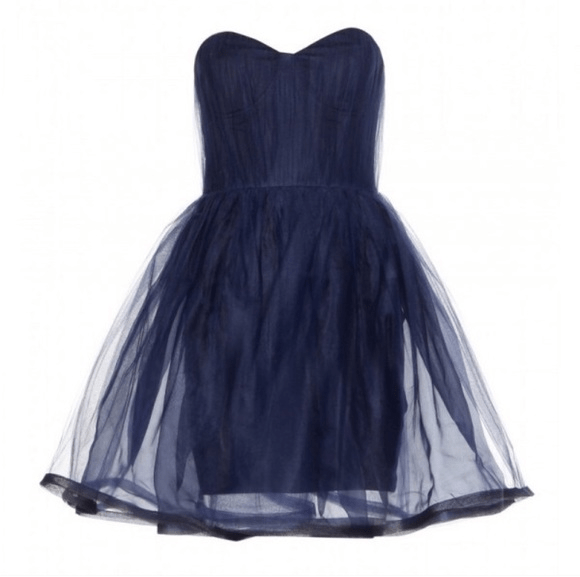 Alice + Olivia Blue Tulle Dress