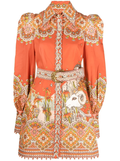 Zimmermann Kaleidoscope Aries printed shirt dress