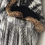 Roberto Cavalli Snake Print Cocktail Dress with Embellishment