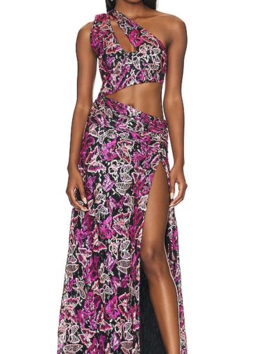 Lovers + Friends Elysian Gown in Mariposa Multi