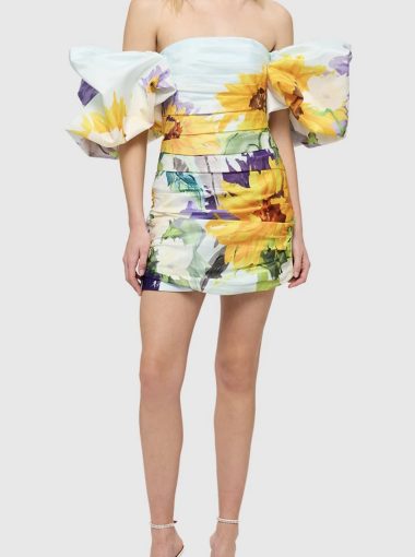 Leo Lin Floral mini dress