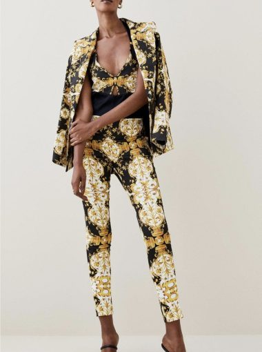 Karen Millen Baroque Print Jumpsuit