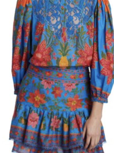 Farm Rio Tropical Tapestry Blouse and skirt