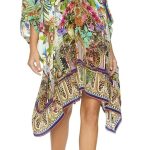 Short Kaftan With Hardware Champagne Coast