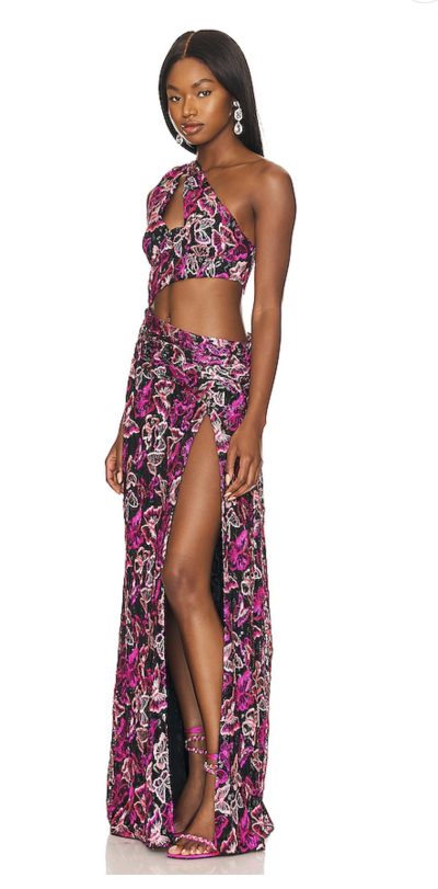 Lovers + Friends Elysian Gown in Mariposa Multi