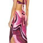 Farai London Gaia Long Dress in Purple