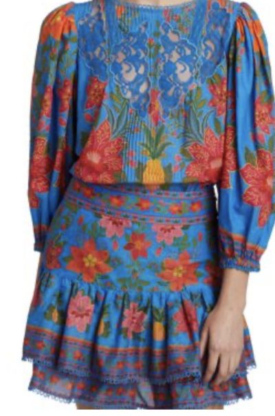 Farm Rio Tropical Tapestry Blouse and skirt