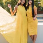 Layered Bright Yellow Sleeveless Dress