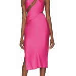 Misha Midi Dress in Hot Pink