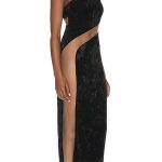 Finna Midi Dress in Black