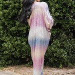 Mandira Curtis Ombré kaftan dress