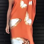 Renee Kaftan Butterfly Tangerine