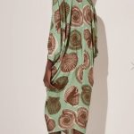 Shells Ruched Midi Dress