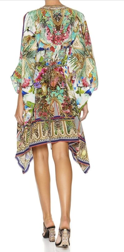 Short Kaftan With Hardware Champagne Coast