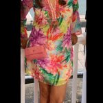 Boston Proper Embellished Floral Dress