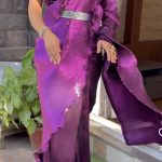 Purple Concept Saree with Belt
