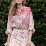 2 Piece Floral Top and Skirt