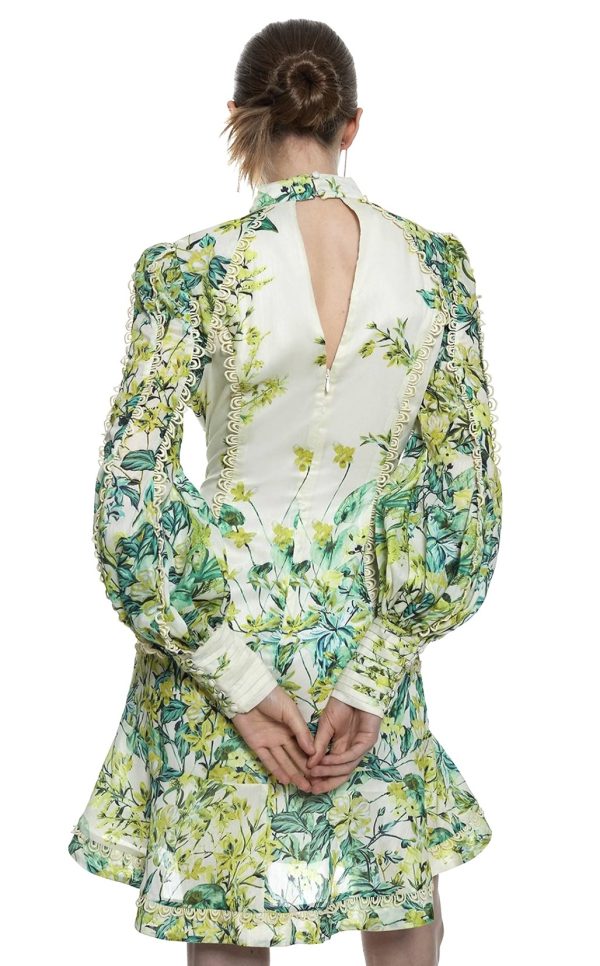 karen-millen-floral-woven-high-neck