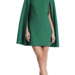 Trina Turk Green Cape Dress