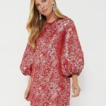 Tuckernuck Hyacinth House Red & Pink Jacquard Janie Mini Dress