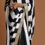MASABA

Black & Ivory Crepe Foil Printed Saree Set