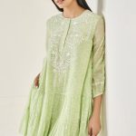 Anita Dongre Clover Chikankari Embroidered Dress