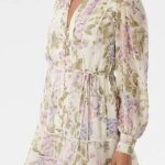 Forever New Floral Polyester Collared Women's Party Wear