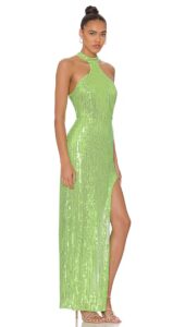 Jesper Maxi Dress in Neon Green NBD