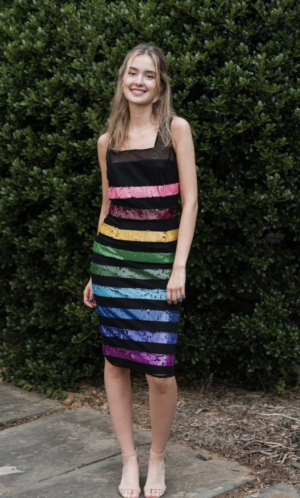 Rainbow Midi Dress