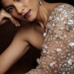 Seema Gujral sequin net saree