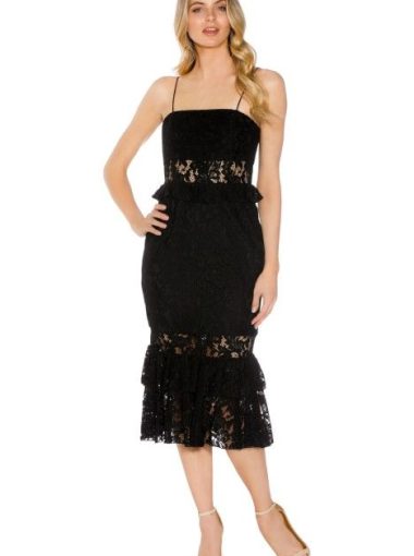 Jay Godfrey lace midi dress 