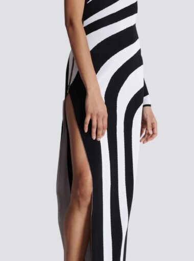 Aana striped knit maxi dress