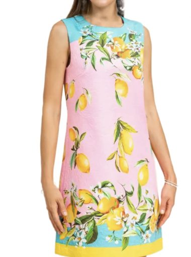 Pink Lemon Shift Dress - My Sicilian Love Affair