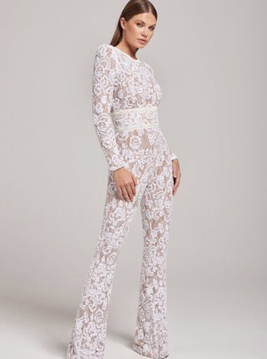 Nadine Merabi - Lace, Sleek and Sophisticated Jumpsuit