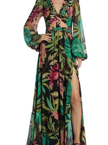 Patbo Tropicalia Cutout Maxi Dress