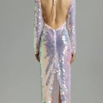 Backless Sequin Column Maxi