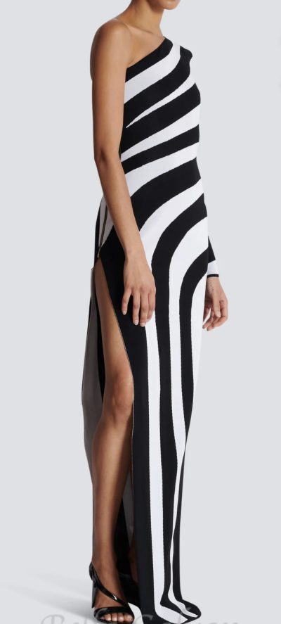 Aana striped knit maxi dress