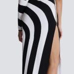 Aana striped knit maxi dress