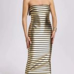 Blair striped maxi dress