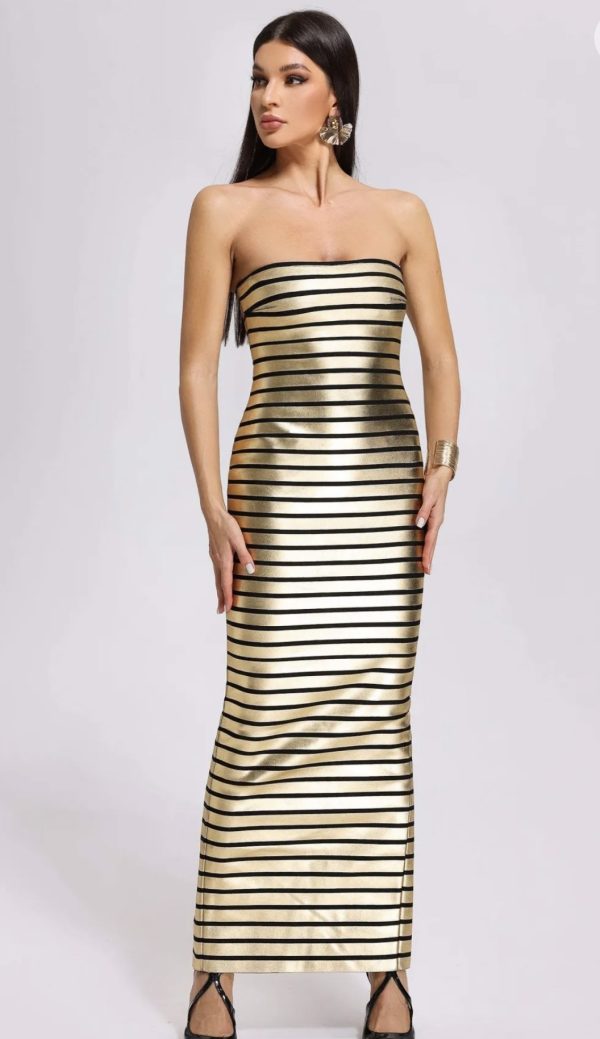 Blair striped maxi dress