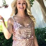 Carrie blush sequin jumpsuit 