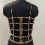 Custom embellished gilded corset bustier 