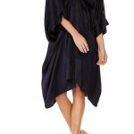 Camilla Short Kaftan With Hardware Solid Navy