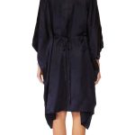 Camilla Short Kaftan With Hardware Solid Navy