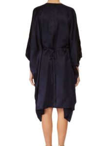 Camilla Short Kaftan With Hardware Solid Navy